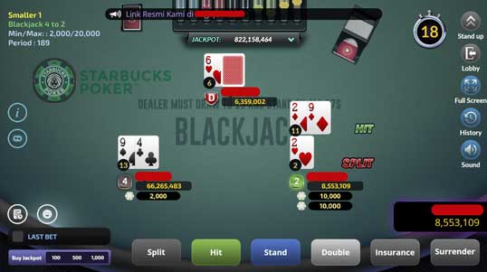 Split Pada Blackjack IDN Poker